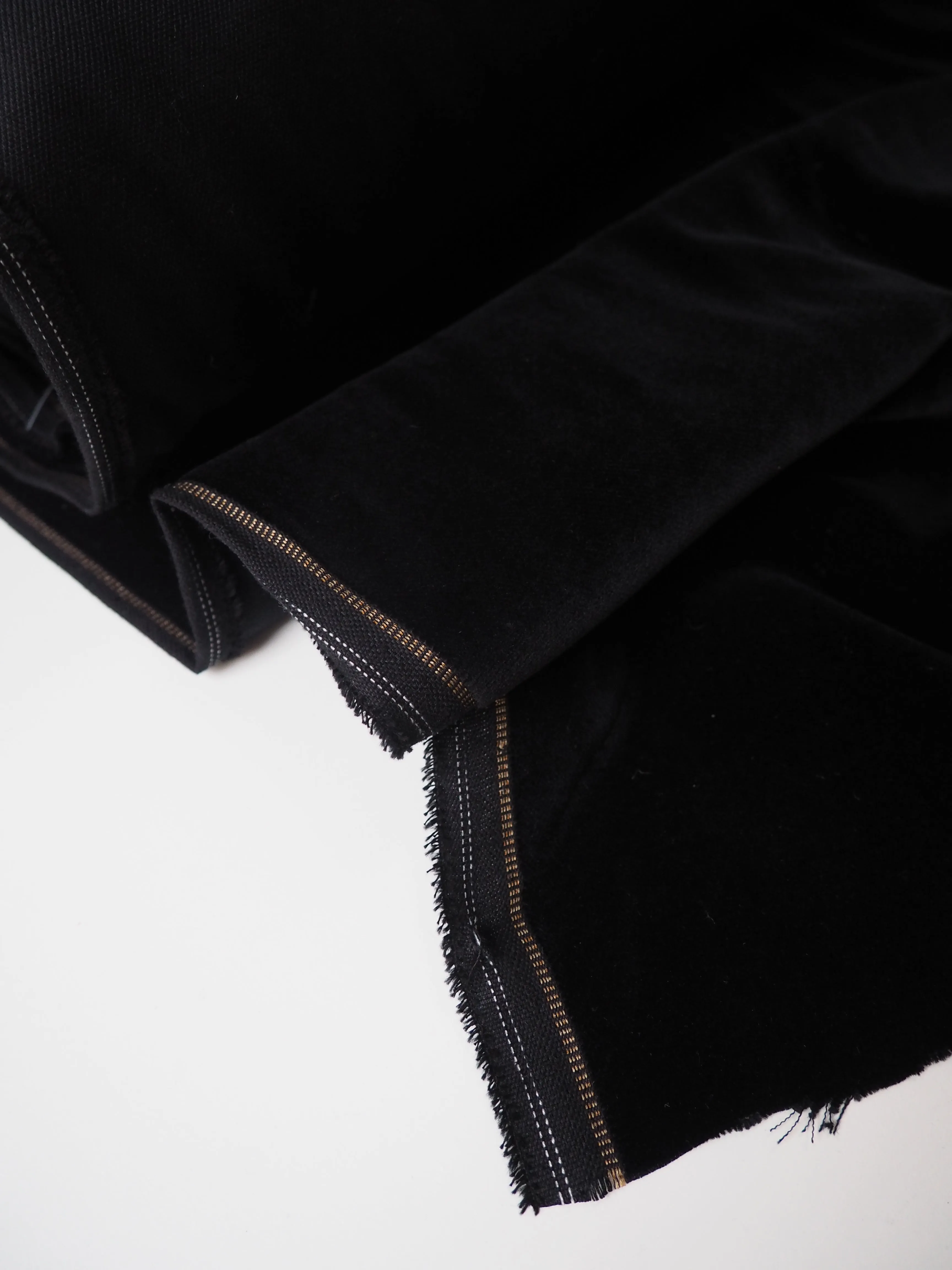 Black Cotton Velvet