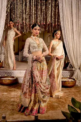 Crimson X Saira Shakira Wedding Collection – 5A - A CutWork Affair - Ivory