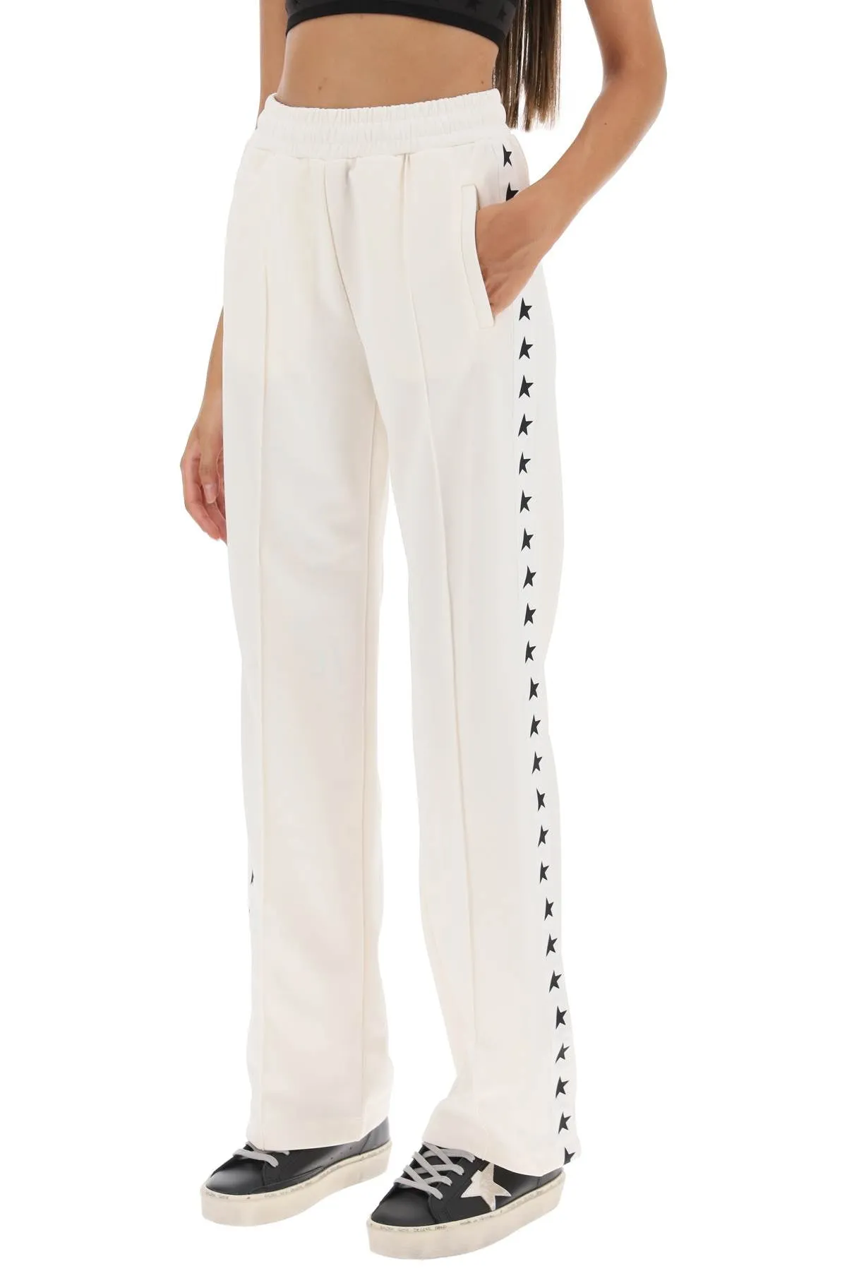 Golden Goose Dorotea Track Pants With Star Bands (Size - L)