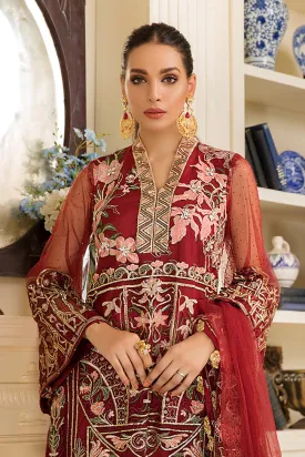 Gulaal Jardin D'Amour Luxury Formal Collection 2019 – Rouge Rubis