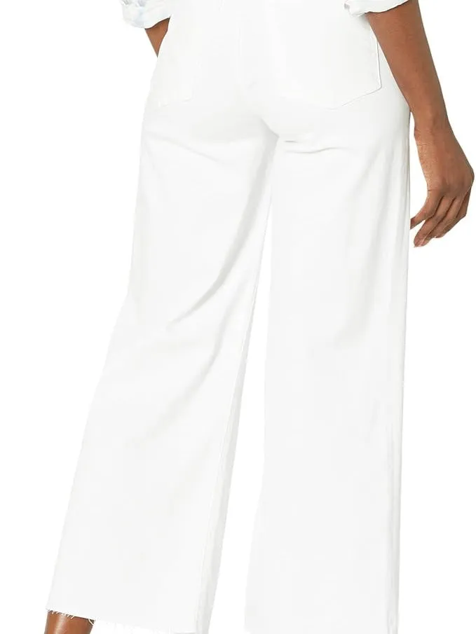 Kut Jeans : Meg High Rise Fab Ab Wide Leg Raw Hem