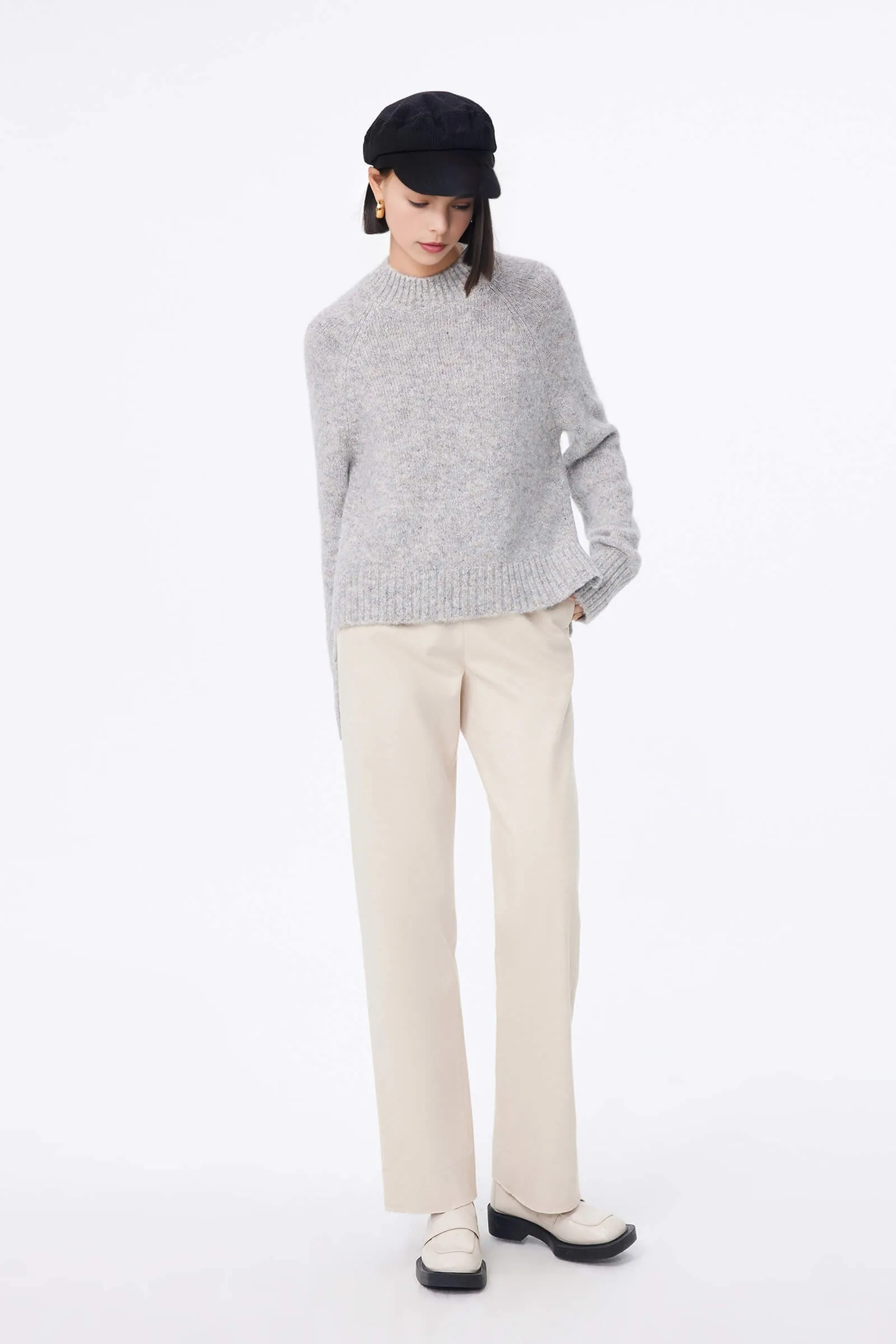 LILY Lined Straight-Leg Casual Pants