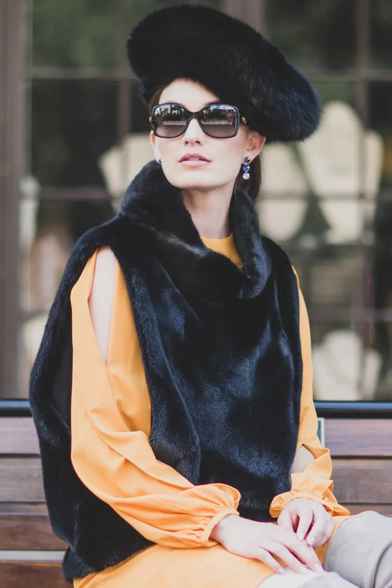 Perforated Fox Fur Hat