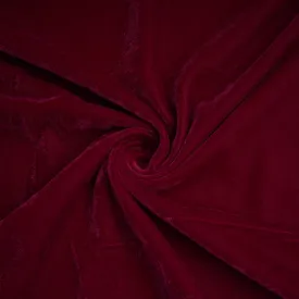 Rose Red Solid Velvet Fabric 20924