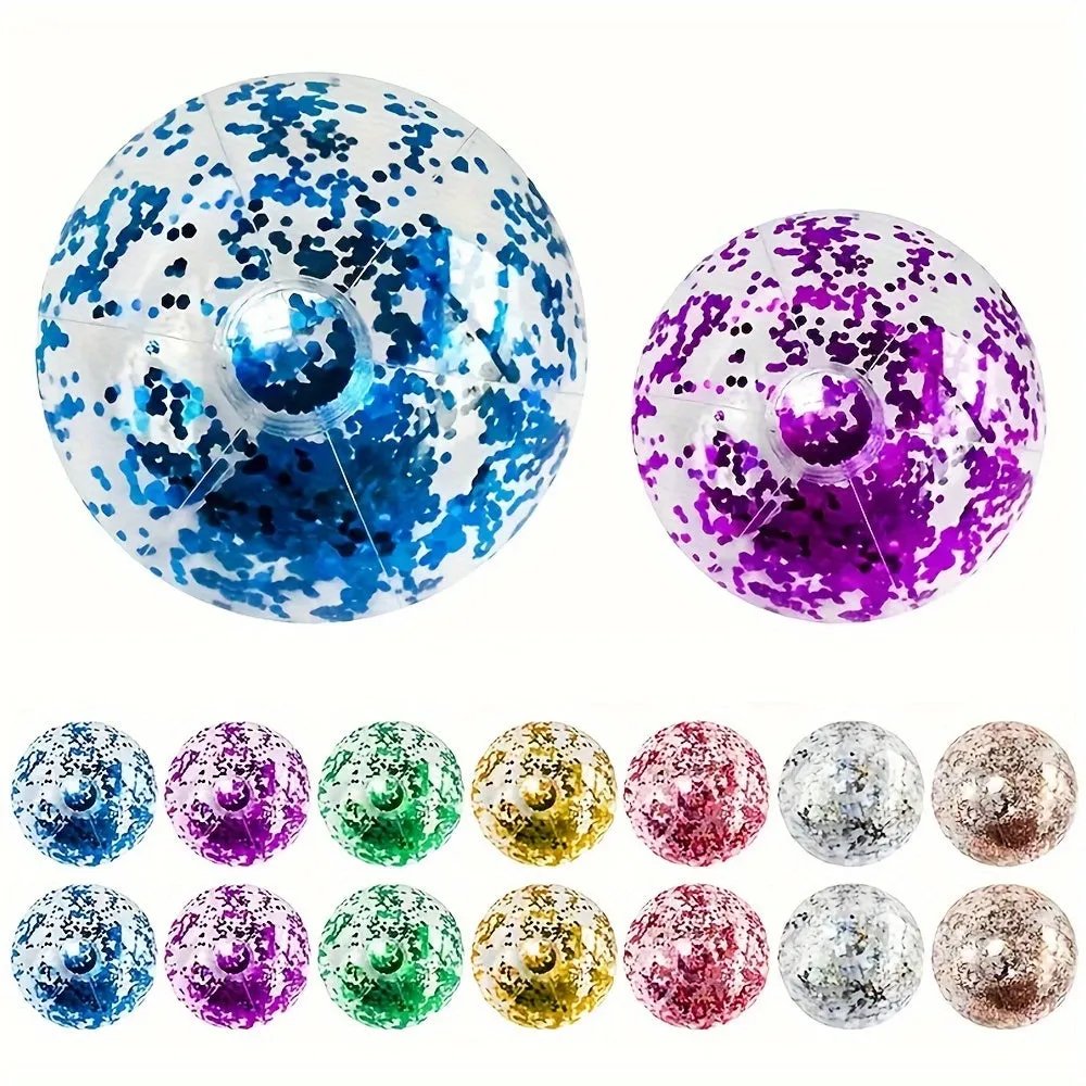 Sparkling Sequined Beach Ball for Endless Beach Party Fun