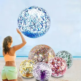 Sparkling Sequined Beach Ball for Endless Beach Party Fun