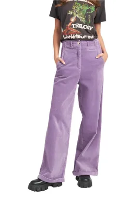 TEEK - WIDE LEG CORDUROY PURPLE PANTS