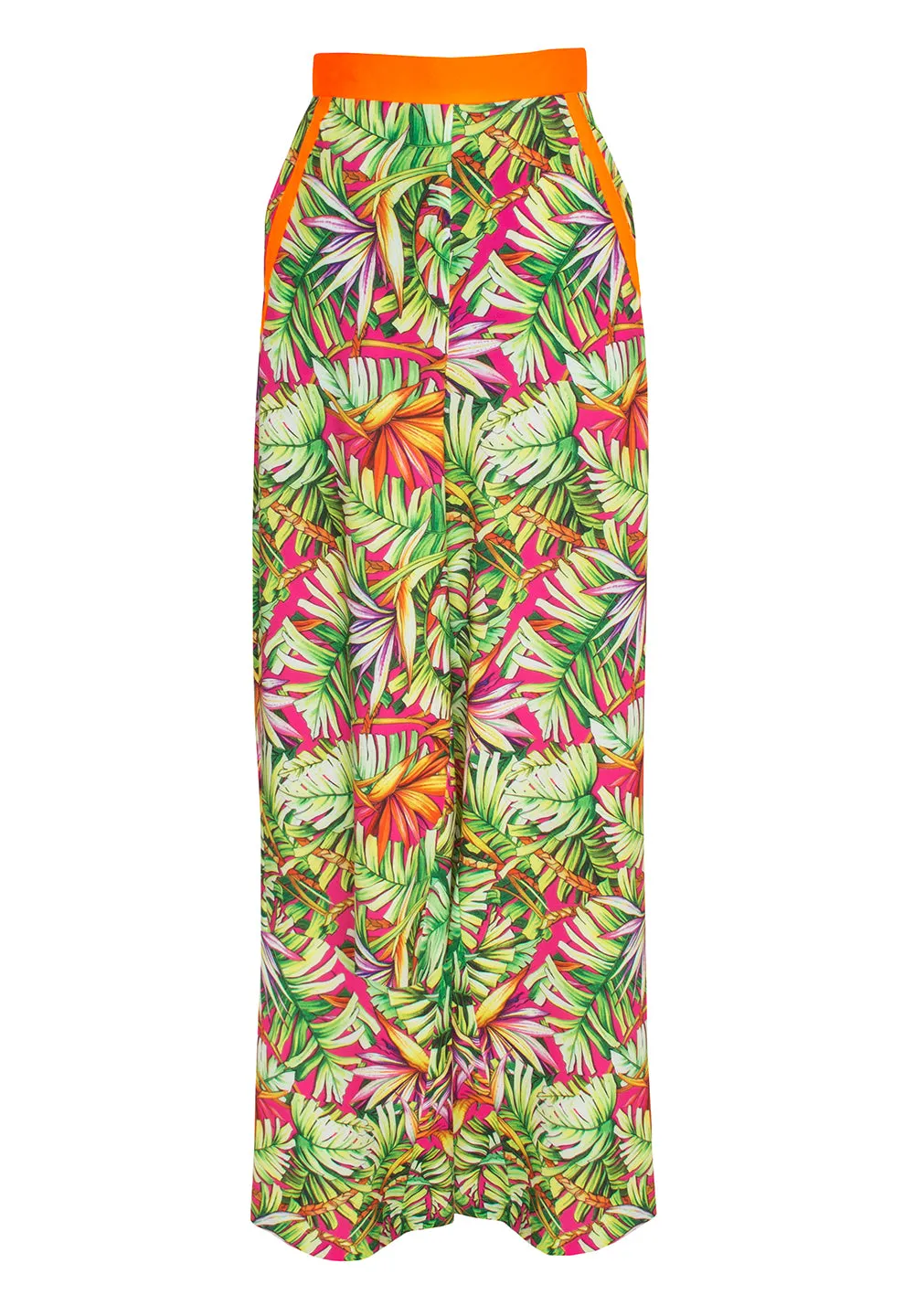 Tropics - Jungle Paradise Pants (Neon Orange)