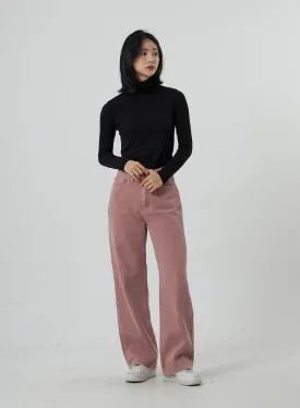 Wide Leg Color Pants OD12