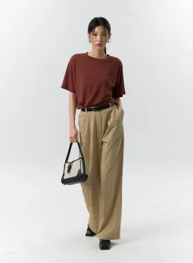 Wide Leg Tailored Pants IL321